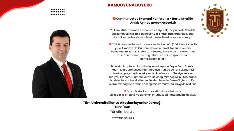 Aralık’ta Cumhuriyet ve Ekonomi Buluşması!