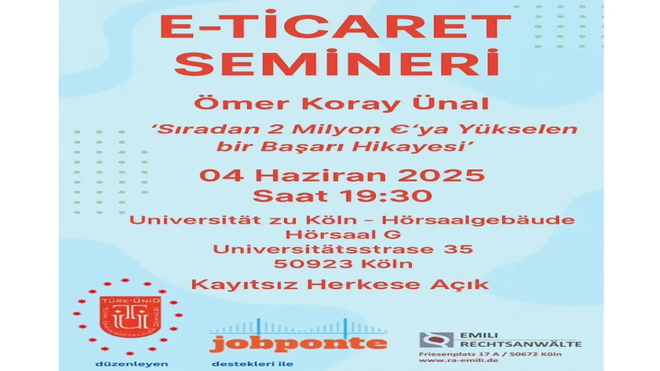 E-Ticaretin Gücü Köln’de Konuşulacak: Başarı Hikayeleri İlham Veriyor