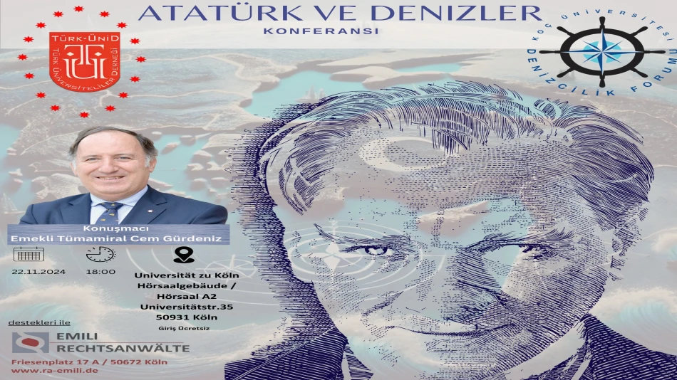                                                                                                       Cem Gürdeniz ile " Atatürk ve Denizler "
                                                                                                      